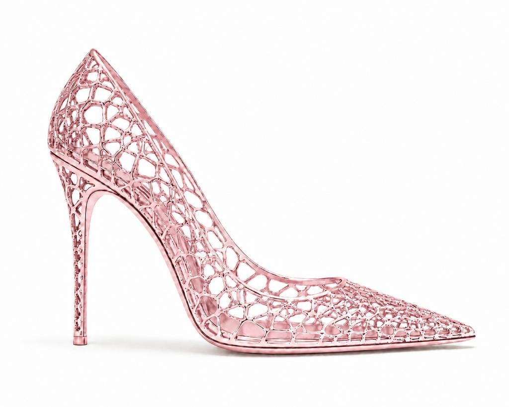 Lattice Pump in Blush Pink