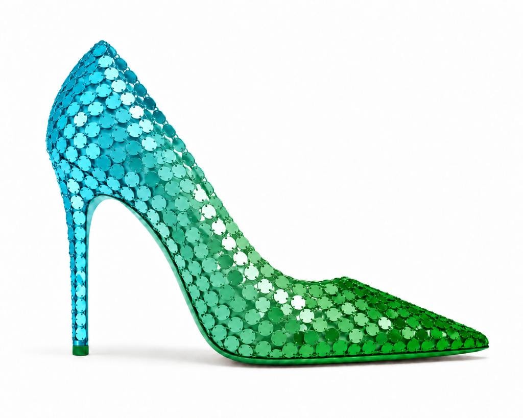Gradient Mini Paillette Disco Pump