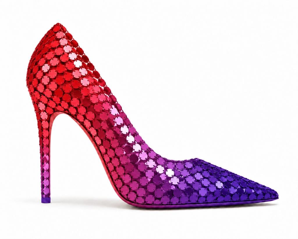 Gradient Mini Paillette Disco Pump