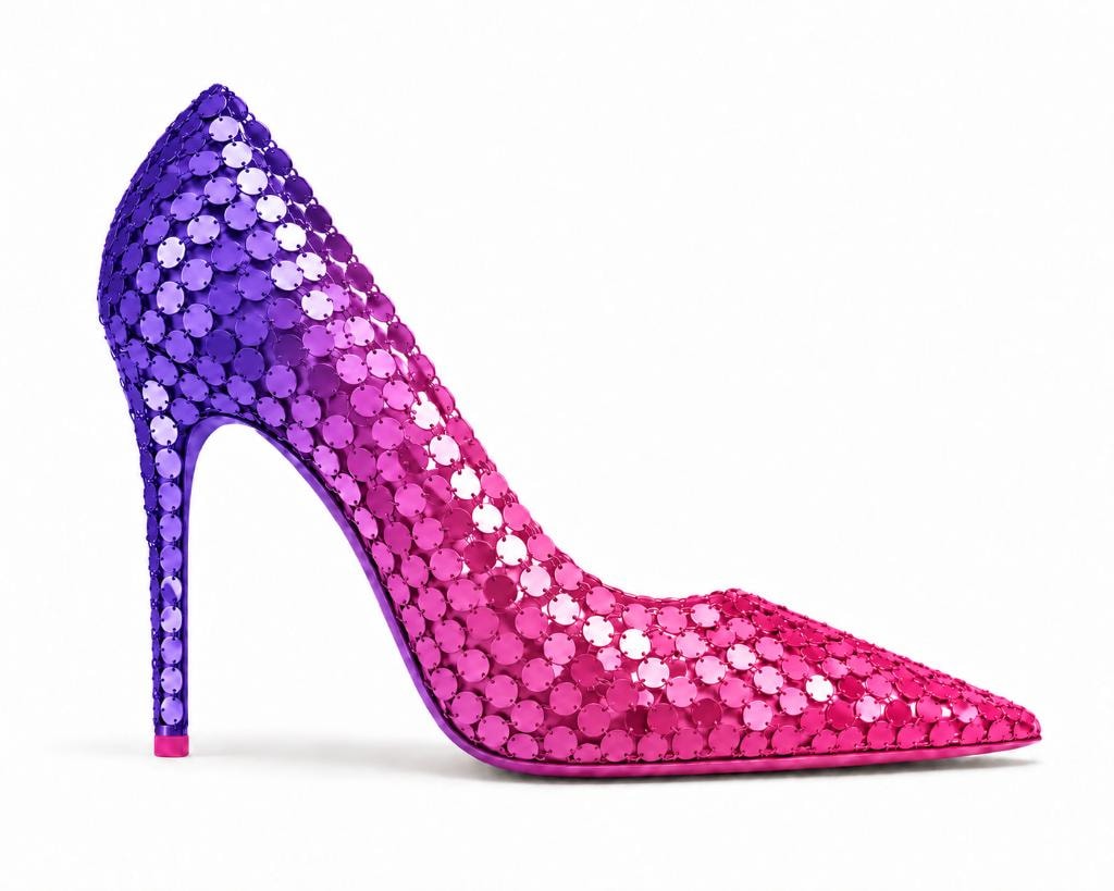 Gradient Mini Paillette Disco Pump