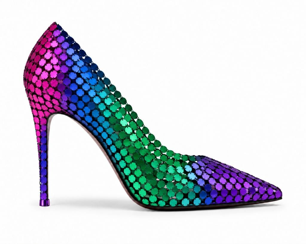 Gradient Mini Paillette Disco Pump