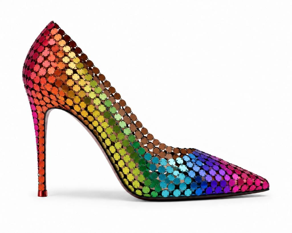 Gradient Mini Paillette Disco Pump